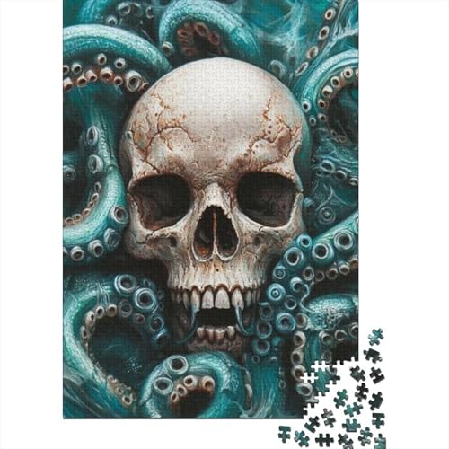 Puzzles Für Erwachsene 1000 Skeleton Octopus Puzzle 1000 Teile Lernspiele Für Erwachsene 1000pcs (75x50cm) von KHHKJBVCE