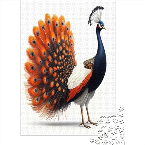 Puzzles Für Erwachsene 1000 Teile Beautiful Peacock 1000-teilige Puzzles, Herausfordernde Puzzles Für Erwachsene 1000pcs (75x50cm) von KHHKJBVCE