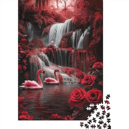 Puzzles Für Erwachsene 1000 Teile Beautiful Swan Puzzle 1000 Teile Lernspiele Für Erwachsene 1000pcs (75x50cm) von KHHKJBVCE