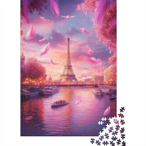 Puzzles Für Erwachsene 1000 Teile Eiffel Tower 1000-teilige Puzzles, Lernspiele Für Erwachsene 1000pcs (75x50cm) von KHHKJBVCE