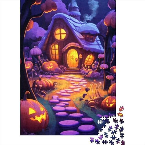 Puzzles Für Erwachsene 1000 Teile Halloween Cabin 1000-teilige Puzzles, Lernspiele Für Erwachsene 1000pcs (75x50cm) von KHHKJBVCE