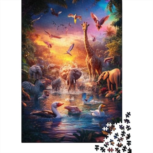 Puzzles Für Erwachsene 1000 Teile Wild Animals 1000-teilige Puzzles, Lernspiele Für Erwachsene 1000pcs (75x50cm) von KHHKJBVCE