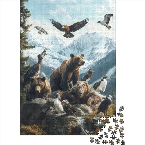 Puzzles Für Erwachsene 1000 Teile Wild Animals 1000-teiliges Puzzle Für Erwachsene, Lernspiele 1000pcs (75x50cm) von KHHKJBVCE