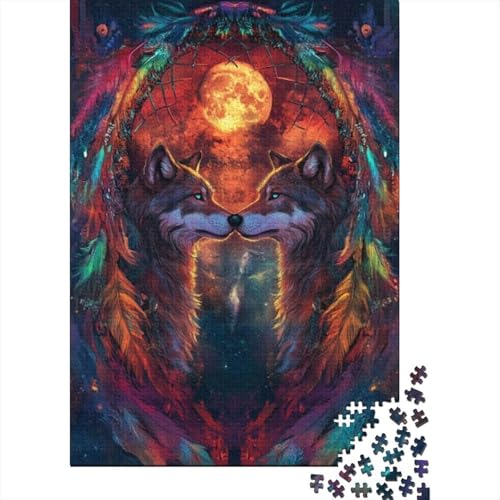 Puzzles Für Erwachsene 1000 Teile Wolf 1000-teilige Puzzles, Lernspiele Für Erwachsene 1000pcs (75x50cm) von KHHKJBVCE