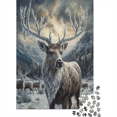 Puzzles Für Erwachsene 300 Deer Puzzle 300 Teile Lernspiele Für Erwachsene 300pcs (40x28cm) von KHHKJBVCE