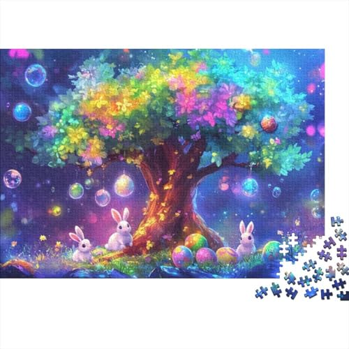 Puzzles Für Erwachsene 300 Easter Egg Bunny Puzzle 300 Teile Lernspiele Für Erwachsene 300pcs (40x28cm) von KHHKJBVCE