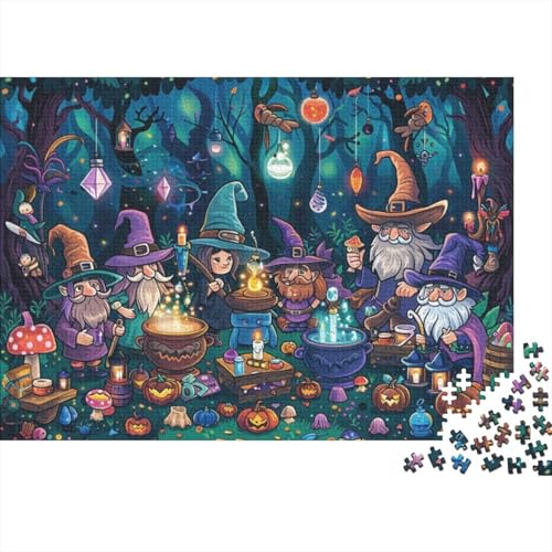 Puzzles Für Erwachsene 300 Happy Halloween Puzzles 300 Teile Anspruchsvolles Spiel 300pcs (40x28cm) von KHHKJBVCE