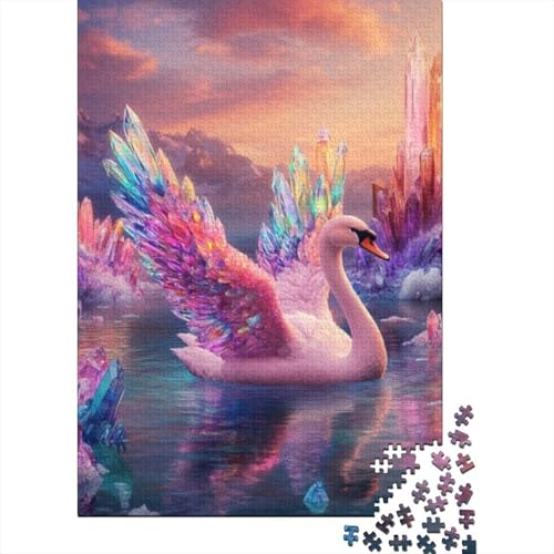 Puzzles Für Erwachsene 300 Teile Beautiful Swan Puzzle 300 Teile Lernspiele Für Erwachsene 300pcs (40x28cm) von KHHKJBVCE