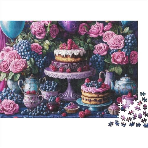 Puzzles Für Erwachsene 300 Teile Colorful Afternoon Tea Puzzle 300 Teile Lernspiele Für Erwachsene 300pcs (40x28cm) von KHHKJBVCE