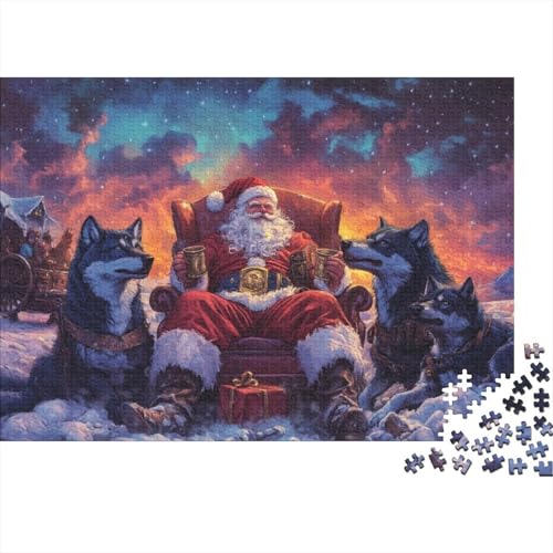 Puzzles Für Erwachsene 300 Teile Father Christmas 300-teiliges Puzzle, Herausfordernde Puzzles Für Erwachsene 300pcs (40x28cm) von KHHKJBVCE