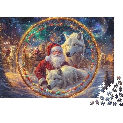 Puzzles Für Erwachsene 300 Teile Father Christmas 300-teiliges Puzzle. Anspruchsvolles Spiel 300pcs (40x28cm) von KHHKJBVCE