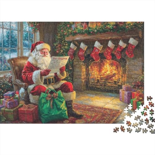 Puzzles Für Erwachsene 300 Teile Father Christmas Puzzle 300 Teile Einzigartige Heimdekoration Und Geschenke 300pcs (40x28cm) von KHHKJBVCE