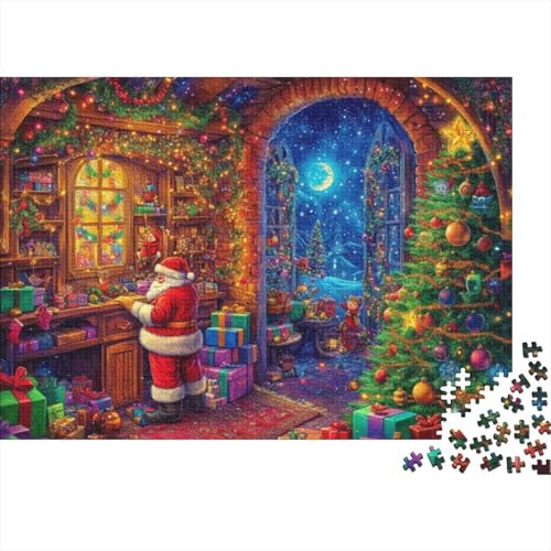 Puzzles Für Erwachsene 300 Teile Father Christmas Puzzle 300 Teile Lernspiele Für Erwachsene 300pcs (40x28cm) von KHHKJBVCE