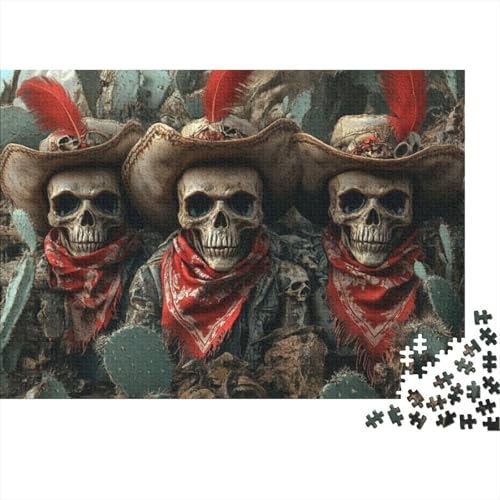 Puzzles Für Erwachsene 300 Teile Gothic Skeleton Puzzle 300 Teile Lernspiele Für Erwachsene 300pcs (40x28cm) von KHHKJBVCE