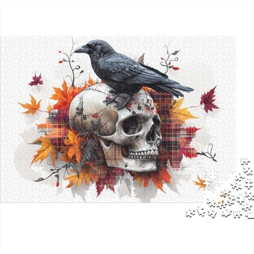 Puzzles Für Erwachsene 300 Teile Gothic Skeleton Puzzle 300 Teile Lernspiele Für Erwachsene 300pcs (40x28cm) von KHHKJBVCE