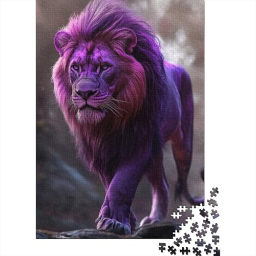 Puzzles Für Erwachsene 300 Teile Lion 300-teiliges Puzzle Impossible Puzzle 300pcs (40x28cm) von KHHKJBVCE