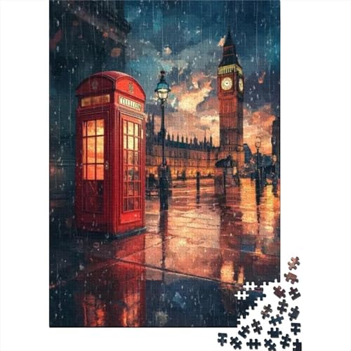 Puzzles Für Erwachsene 300 Teile London Streets Puzzles 300 Teile Heimdekorationspuzzle 300pcs (40x28cm) von KHHKJBVCE