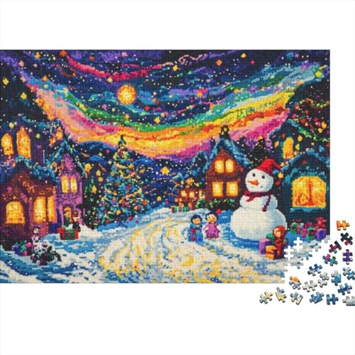 Puzzles Für Erwachsene 300 Teile Merry Christmas Puzzle 300 Teile Anspruchsvolles Spiel 300pcs (40x28cm) von KHHKJBVCE