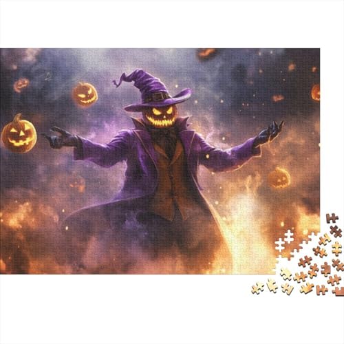 Puzzles Für Erwachsene 300 Teile Pumpkin Wizard Puzzle 300 Teile Anspruchsvolles Spiel 300pcs (40x28cm) von KHHKJBVCE