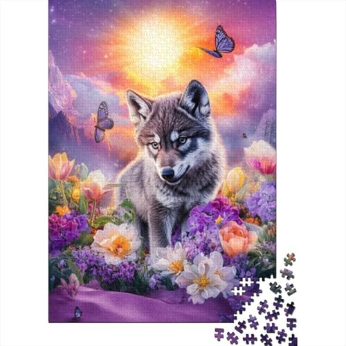 Puzzles Für Erwachsene 300 Teile Wolf 300-teiliges Puzzle Für Erwachsene, Lernspiele 300pcs (40x28cm) von KHHKJBVCE