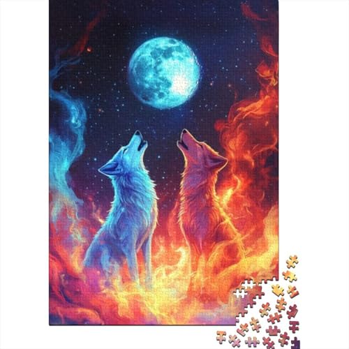 Puzzles Für Erwachsene 300 Wolf Puzzles 300 Teile Anspruchsvolles Spiel 300pcs (40x28cm) von KHHKJBVCE