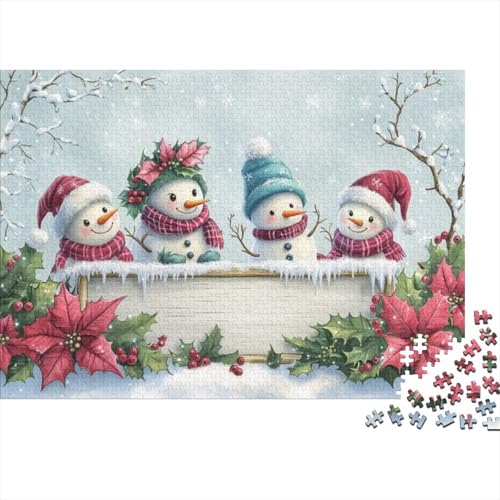 Puzzles Für Erwachsene 500 Christmas Snowman Puzzle 500 Teile Lernspiele Für Erwachsene 500pcs (52x38cm) von KHHKJBVCE