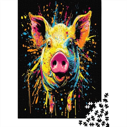 Puzzles Für Erwachsene 500 Cute Little Pig Puzzle 500 Teile Lernspiele Für Erwachsene 500pcs (52x38cm) von KHHKJBVCE