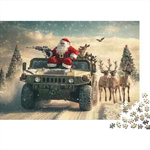 Puzzles Für Erwachsene 500 Father Christmas Puzzle 500 Teile Stressabbauende Puzzles 500pcs (52x38cm) von KHHKJBVCE