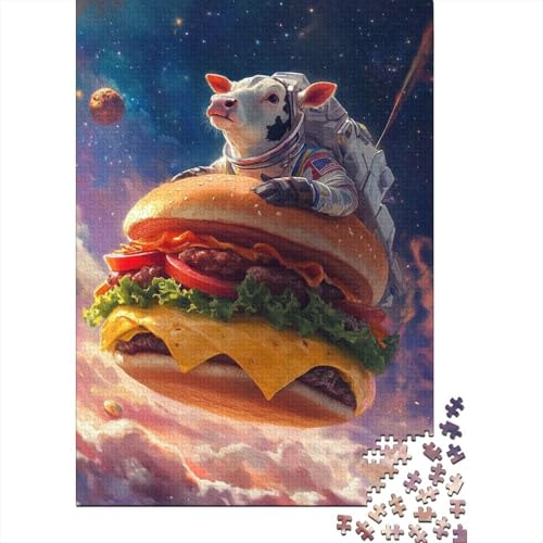 Puzzles Für Erwachsene 500 Hamburger Cow Puzzle 500 Teile Lernspiele Für Erwachsene 500pcs (52x38cm) von KHHKJBVCE