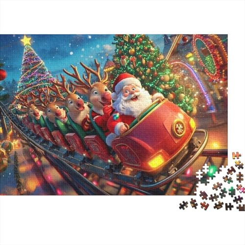 Puzzles Für Erwachsene 500 Merry Chrismas Puzzles 500 Teile Anspruchsvolles Spiel 500pcs (52x38cm) von KHHKJBVCE