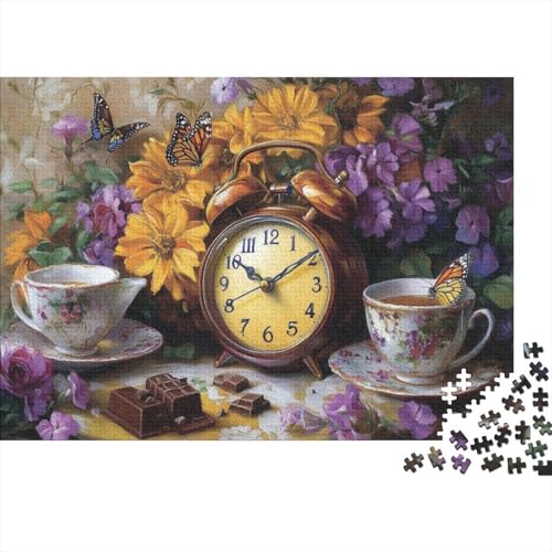 Puzzles Für Erwachsene 500 Teile Afternoon Tea Alarm Clock 500-teiliges Puzzle Für Erwachsene, Lernspiele 500pcs (52x38cm) von KHHKJBVCE