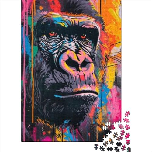 Puzzles Für Erwachsene 500 Teile Doodle Gorilla 500-teiliges Puzzle. Anspruchsvolles Spiel 500pcs (52x38cm) von KHHKJBVCE