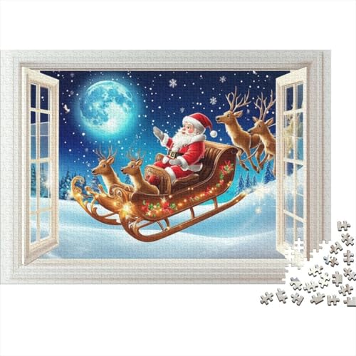 Puzzles Für Erwachsene 500 Teile Father Christmas 500-teiliges Puzzle Impossible Puzzle 500pcs (52x38cm) von KHHKJBVCE