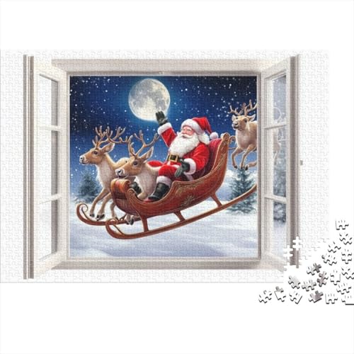 Puzzles Für Erwachsene 500 Teile Father Christmas Puzzles 500 Teile Heimdekorationspuzzle 500pcs (52x38cm) von KHHKJBVCE