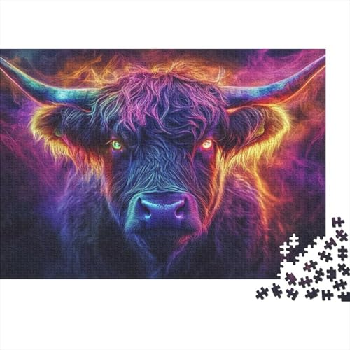 Puzzles Für Erwachsene 500 Teile Highland Cow Puzzle 500 Teile Lernspiele Für Erwachsene 500pcs (52x38cm) von KHHKJBVCE