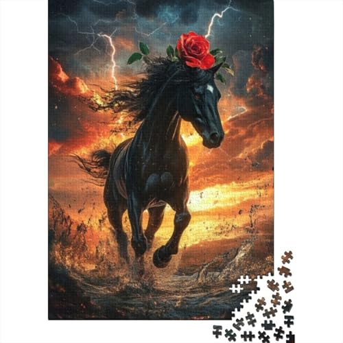 Puzzles Für Erwachsene 500 Teile Horse Puzzle 500 Teile Anspruchsvolles Spiel 500pcs (52x38cm) von KHHKJBVCE