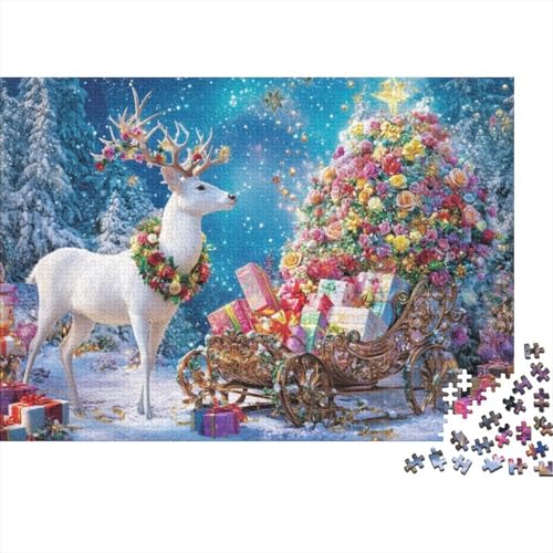 Puzzles Für Erwachsene 500 Teile Merry Chrismas 500-teiliges Puzzle Für Erwachsene, Lernspiele 500pcs (52x38cm) von KHHKJBVCE