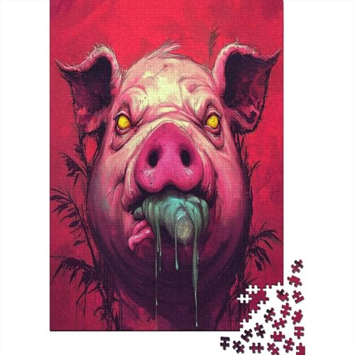 Puzzles Für Erwachsene 500 Teile Pig 500-teilige Puzzles, Lernspiele Für Erwachsene 500pcs (52x38cm) von KHHKJBVCE