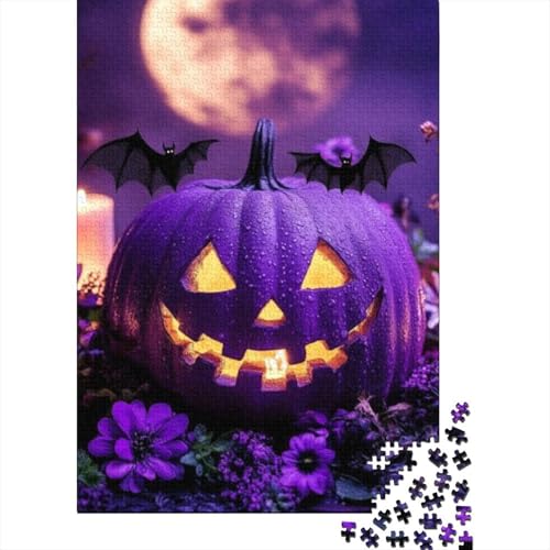 Puzzles Für Erwachsene 500 Teile Scary Pumpkin Puzzle 500 Teile Einzigartige Heimdekoration Und Geschenke 500pcs (52x38cm) von KHHKJBVCE