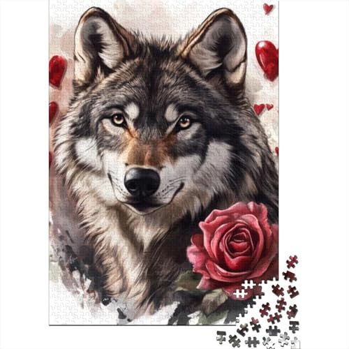 Puzzles Für Erwachsene 500 Teile Wolf (32) 500-teiliges Puzzle Für Erwachsene, Lernspiele 500pcs (52x38cm) von KHHKJBVCE