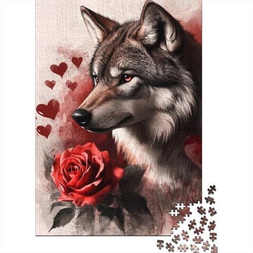 Puzzles Für Erwachsene 500 Teile Wolf (33) Puzzle 500 Teile Impossible Puzzle 500pcs (52x38cm) von KHHKJBVCE