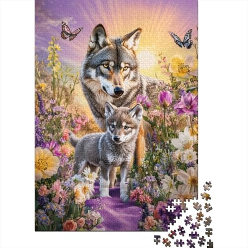 Puzzles Für Erwachsene 500 Teile Wolf 500-teilige Puzzles, Familienpuzzlespielzeug 500pcs (52x38cm) von KHHKJBVCE