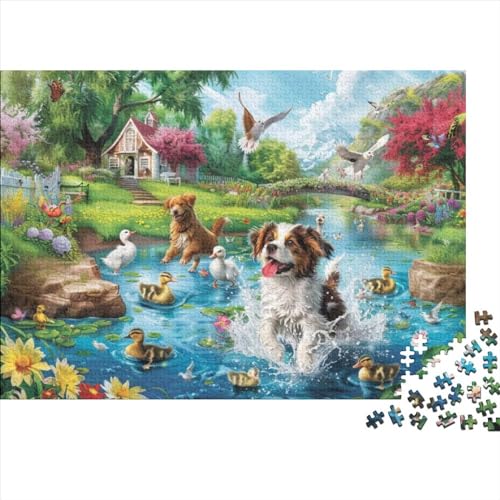 Rural Animals (2) 3D-Puzzles Für Erwachsene, Puzzle Für Erwachsene, 300-teilige Puzzles, Holzpuzzles, Einzigartige Denkaufgabe, Geeignet Für Kinder Über 12 Jahre 300pcs (40x28cm) von KHHKJBVCE