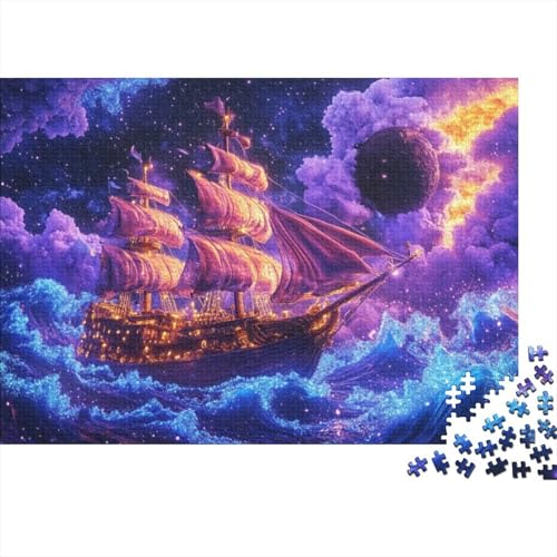 Sailboat 300-teilige Puzzles Für Erwachsene, 300-teilige Puzzles Zum Stressabbau, 300 Puzzles Für Erwachsene, Für Erwachsene Und Kinder Ab 12 Jahren 300pcs (40x28cm) von KHHKJBVCE