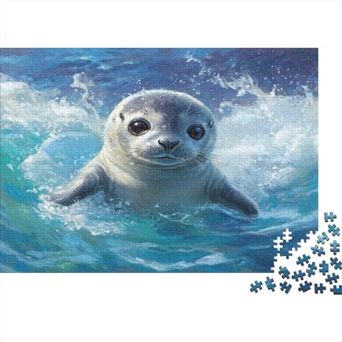 Seal 300-teilige Puzzles Für Erwachsene. Puzzles Mit 300 Teilen. Lernspiele Für Erwachsene. 300-teilige Puzzles Für Erwachsene. Spielzeug Und Spiele 300pcs (40x28cm) von KHHKJBVCE