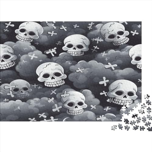 Skull 1000 Teile Puzzles Für Erwachsene Puzzles 1000 Teile Familienpuzzle Spielzeug 1000 Teile Puzzles Für Erwachsene Spielzeug Und Spiele 500pcs (52x38cm) von KHHKJBVCE