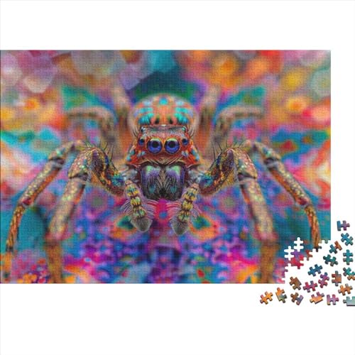 Spiders 3D-Puzzles Für Erwachsene, Kunstpuzzle, 1000-teiliges Puzzle, Holzpuzzle, Jedes Teil Ist Ein Unikat, Geeignet Für Kinder Ab 12 Jahren 1000pcs (75x50cm) von KHHKJBVCE