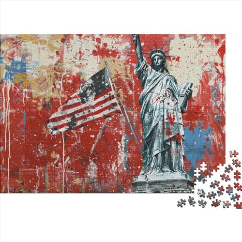 Statue of Liberty (12) Puzzle Für Erwachsene, 500 Teile, Puzzle, 500 Teile, Lernspiele Für Erwachsene, 500 Teile, Puzzle Für Erwachsene Und Kinder Ab 12 Jahren 500pcs (52x38cm) von KHHKJBVCE