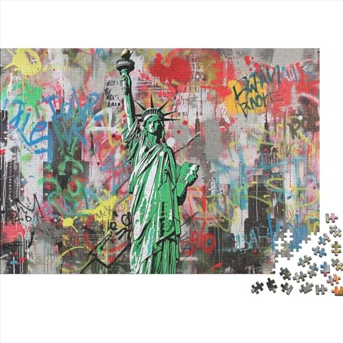 Statue of Liberty (15) Puzzle Für Erwachsene, 1000 Teile, Puzzle, 1000 Teile, Lernspiele Für Erwachsene, 1000 Puzzles Für Erwachsene, Für Erwachsene Und Kinder Ab 12 Jahren 1000pcs (75x50cm) von KHHKJBVCE