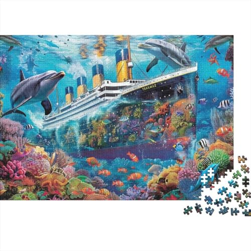 Submarine Cruise Ship 1000-teilige Puzzles Für Erwachsene. Puzzle 1000 Teile. Lernspiele Für Erwachsene. 1000-teilige Puzzles Für Erwachsene. Spielzeug Und Spiele 1000pcs (75x50cm) von KHHKJBVCE